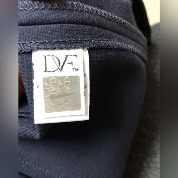 Diane Von Furstenberg Carpreena Mini Dress in Navy Blue - Picture 9 of 9